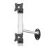 Dual VESA Wall Mount Top-Down w/ Quick Release & Single Arm