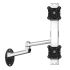 Dual VESA Wall Mount Top-Down w/ Quick Release & Dual Arm