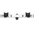 Dual VESA Wall Mount Side by Side Oval or Straight w/ Quick Release