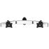 Dual VESA Wall Mount Side by Side Oval or Straight w/ Quick Release