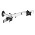 Dual VESA Wall Mount Oval or Straight w/ Quick Release Dual Arm