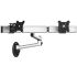 Dual VESA Wall Mount Oval or Straight w/ Quick Release Dual Arm
