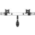 Dual VESA Wall Mount Oval or Straight w/ Quick Release Dual Arm