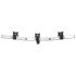 3 Monitor Wall Mount Low Profile Single Stud