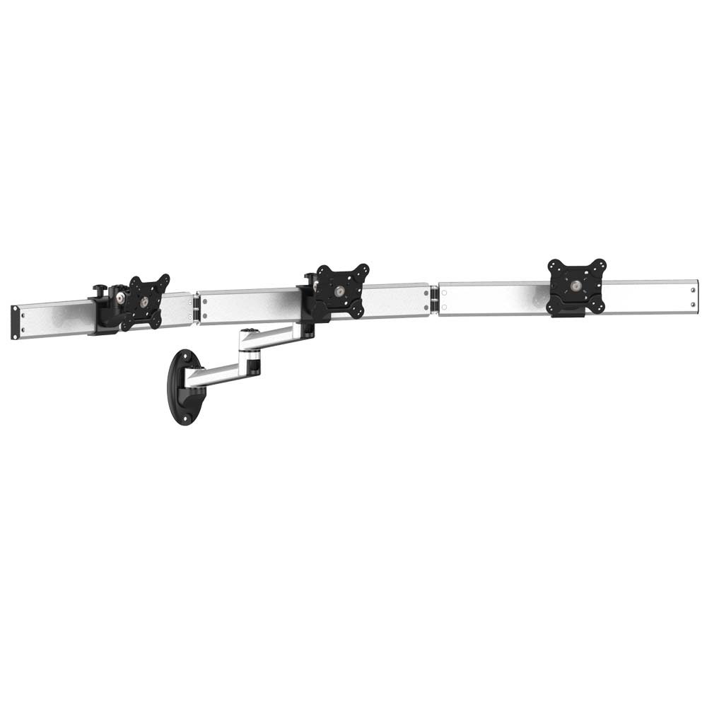 3 Monitor Wall Mount w/ Quick Release Dual Arm BL-W215