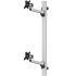 Dual VESA Wall Mount Quick Release Two Orientations w/ Single Arms