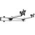 Dual VESA Wall Mount Quick Release Two Orientations w/ Single Arms