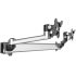 Dual VESA Wall Mount Quick Release Two Orientations w/ Single Arms