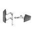 Dual VESA Wall Mount Quick Release Two Orientations w/ Full Motion