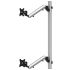 Dual VESA Wall Mount Quick Release Two Orientations w/ Spring Arms