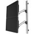 Dual VESA Wall Mount Quick Release Two Orientations w/ Spring Arms