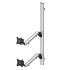 Dual VESA Wall Mount Quick Release Two Orientations w/ Spring Arms