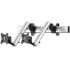 Dual VESA Wall Mount Quick Release Two Orientations w/ Spring Arms