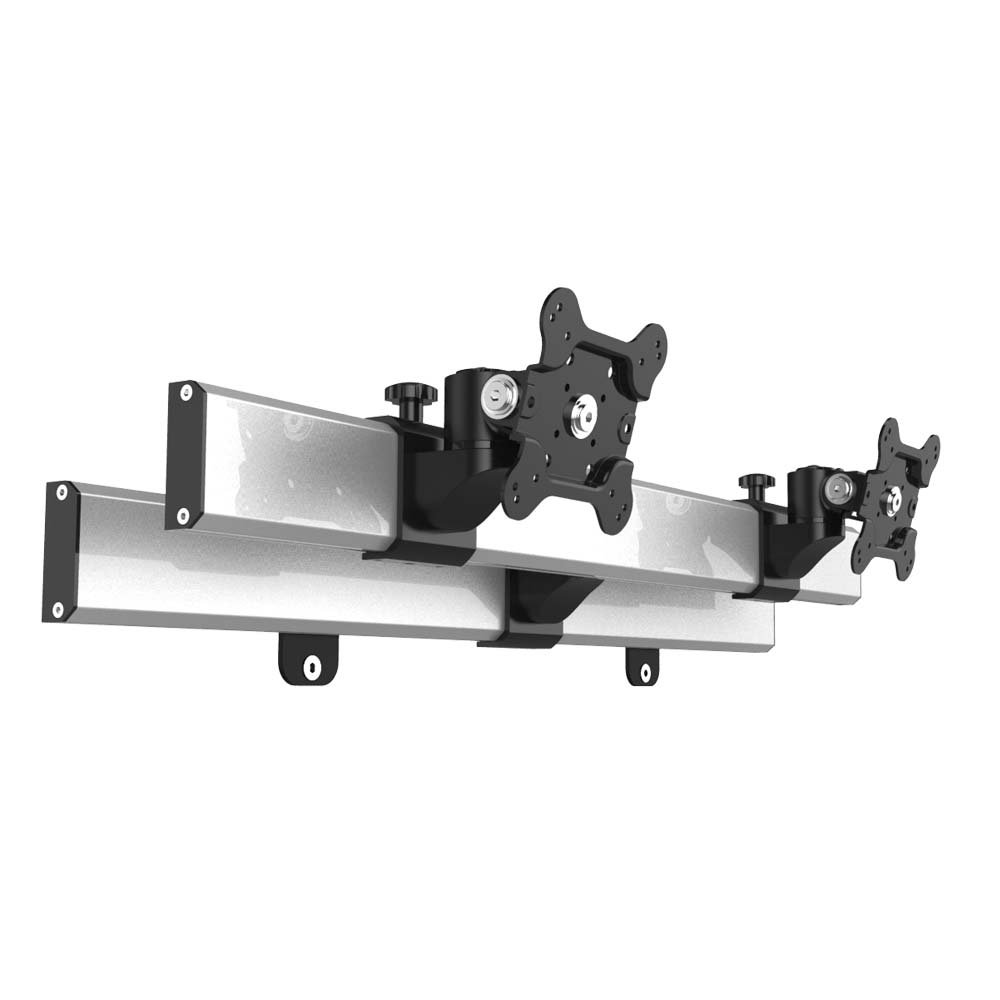 Dual VESA Wall Mount Side by Side Quick Release Two Orientations