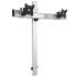 Dual VESA Wall Mount Oval or Straight w/ Two-Orientation Wall Bar