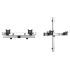 Dual VESA Wall Mount Oval or Straight w/ Two-Orientation Wall Bar