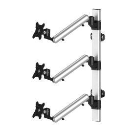Triple Monitor Wall Mount Stacking w/ Quick Release & Spring Arms