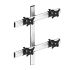 VESA Wall Mount for 4 Monitors 2x2 Low Profile w/ Quick Release