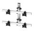 VESA Wall Mount for 4 Monitors 2x2 w/ Quick Release & Single Arms