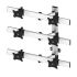 VESA Wall Mount for 6 Monitors 2x3 w/ Quick Release & Single Arms