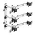 VESA Wall Mount for 6 Monitors 2x3 Quick Release w/ Dual Arms
