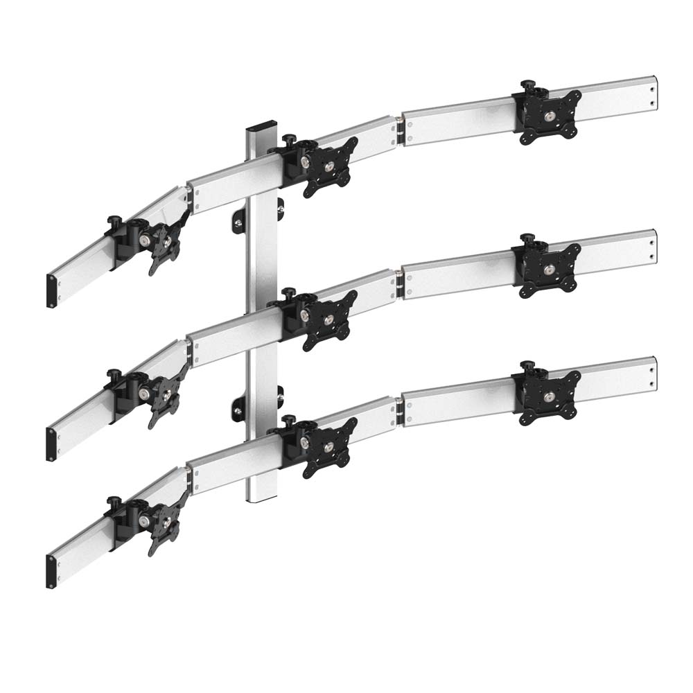 9 Monitor Mount for Wall 3X3 Low Profile w/ Quick Release