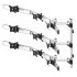 9 Monitor Mount for Wall 3X3 Low Profile w/ Quick Release Dual Arms