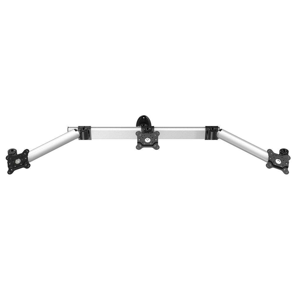 3 Monitor Wall Mount Low Profile w/ Spring Arm Quick Release
