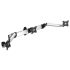 3 Monitor Wall Mount Low Profile w/ Spring Arm Quick Release