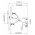 Dual Monitor Desk Mount for Apple w/ Spring Arm DM-GSDA