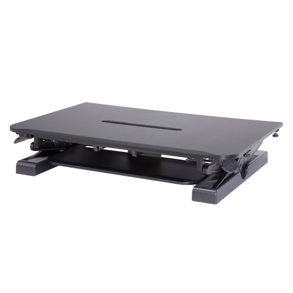 Sit-Stand Desk Converter - Dynamically Height Adjustable Black