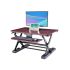 Sit-Stand Desk Converter - Dynamically Height Adjustable Wood Color