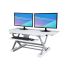 Sit-Stand Desk Converter - Dynamically Height Adjustable Wood Color
