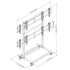 46 to 60" 2X2 Video Wall Mount w/ Wheels - Micro Adjustable