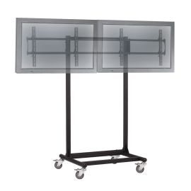 32 to 46" Dual TV Cart - Adjustable, Mobile & Ergonomic