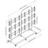 46" 3X3 Video Wall Mount w/ Wheels - Micro Adjustable