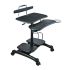 Sit-Stand Workstation w/ Wheels & Cable Manager