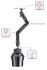 Tablet Mount for Car Cup Holder - Aluminum Alloy DQ-21