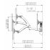 Dual Monitor Wall Mount w/ Spring Arms Dark Gray