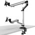 Dual Monitor Desk Mount for Apple Top Down or Side by Side