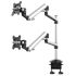 Dual Monitor Desk Mount for Apple Top Down or Side by Side