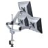 Triple Monitor Desk Mount w/ Spring Arm & Quick Connect