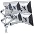 6 Monitor Stand 3x2 w/ Quick Release & 6 Spring Arms