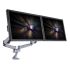 Dual Monitor Desk Mount w/ Spring Arms & Short Pole