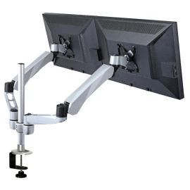 Dual Monitor Stand w/ Spring Arm & Quick Connect