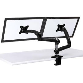 Dual Monitor Stand w/ Spring Arms Black
