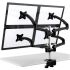 Quad Monitor Stand 2X2 w/ Spring Arms Black
