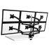 6 Monitor Stand 3X2 w/ Spring Arms Black