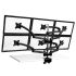 6 Monitor Stand 3X2 w/ Spring Arms Black