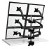 6 Monitor Stand 2X3 w/ Spring Arms Black